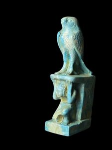 Flamestone Egyptian God Horus Falcon Statue - Image 3