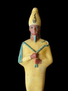 Basalt Egyptian God Osiris Statue: Unique Statuette - Image 3