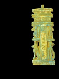 Egyptian Djed pillar symbol of God Osiris and God Osiris wall hanging. Egyptian wall art. with Goddess Bastet and Egyptian Baboon - Image 3