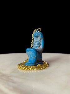 Hand-Carved Porcelain Sekhmet Pectoral Necklace - Image 3