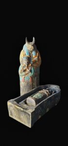 Egyptian God Anubis Stone Statue - Handmade Ancient Egypt Decor - Image 3