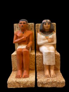 Rahotep and Nofret Statue: Ancient Egyptian Sculpture - Image 3