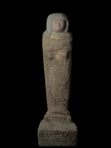 Handcarved Basalt Queen Statue: Rare Ancient Egyptian Decor - Image 3