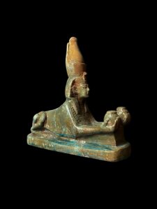 Egyptian Sphinx replica statue made of Stone, Sphinx statuette. - Image 3