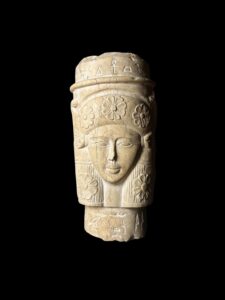 Goddess Hathor Column made in Egypt. with two cobras - Image 3