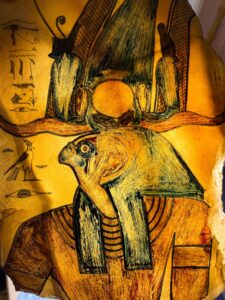 Large Egyptian God Horus Wall Relief: Ancient Home Decor Art - Image 3