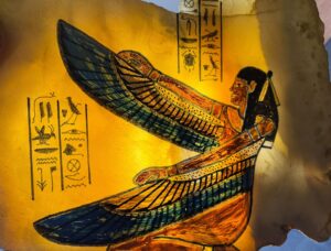 Ancient Egyptian Wall Reliefs featuring the famous Goddess Isis , Egyptian Wall Hanging Relief Art. Wall Art for Living Room - Image 3