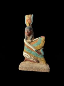 Vintage Goddess Isis statue, unique Isis goddess Statue. - Image 3