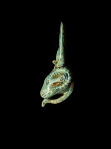 Egyptian God Amun Ram Head Statue: Museum Replica - Image 3