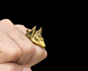God Anubis ring, Ring for God Anubis. Jackal god Anubis ring - Image 3