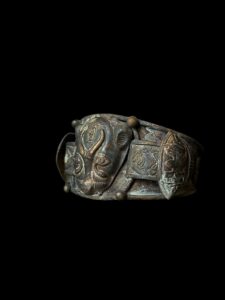 Vintage Bronze Goddess Sekhmet Bracelet - Image 3