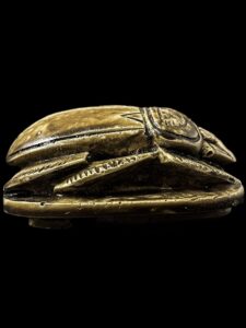 Egyptian Scarab, The decorative Good luck scarab in Ancient Egypt. - Image 3