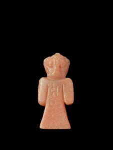 Rose Quartz Goddess Sekhmet Pendant: Hand-Carved Egyptian Amulet - Image 3