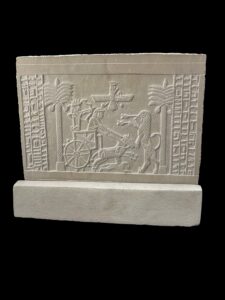 Handmade Darius Seal Stone Relief: Ahura Mazda, Royal Chariot - Image 3