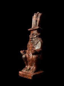 Hand Carved God Bes Statue: Egyptian Art Home Decor - Image 3