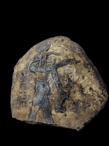 Vintage Egyptian God Thoth Rock: Decorative Altar Stone - Image 3