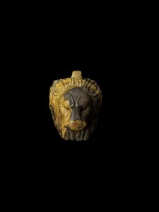 Hand-Carved Gemstone Goddess Sekhmet Pendant: Egyptian Amulet Necklace - Image 3