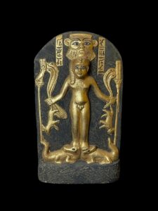 Egyptian Horus Stele Cippus: God Bes Protection Amulet - Image 3
