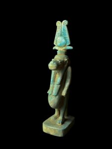 Handmade Egyptian Goddess Taweret Statue: Sobek Crocodile Symbol - Image 3