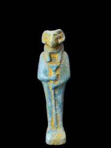 Vintage Ram God Khnum Statue: Ancient Egyptian Decor - Image 3