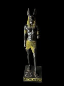 Egyptian Anubis Statue with Eye of Horus - Made in Egypt - Image 3