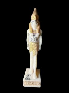Alabaster Egyptian God Horus Statue: Falcon God of Sky - Image 3
