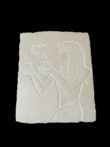 Alabaster Egyptian Art Relief: Mythology Home Decor - Image 3