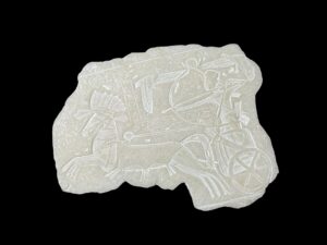 Alabaster Egyptian Relief: Battle of Kadesh, Mythology Wall Art - Image 3