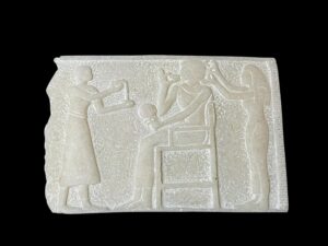 Alabaster Egyptian Art Relief: Mythology Home Decor - Image 3