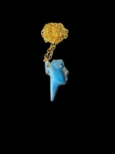 Porcelain Egyptian Princess Meritaten Amulet Pendant - Image 3
