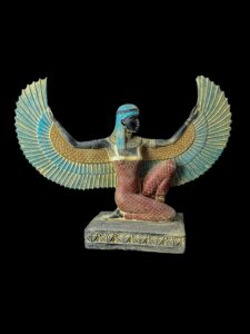 Vintage Goddess Isis statue, unique Isis goddess Statue. - Image 3
