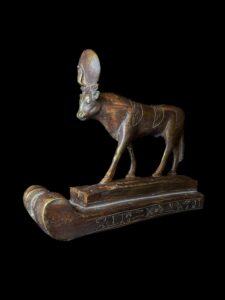 Goddess Hathor Cow Statue: Vintage Egyptian Stone - Image 3