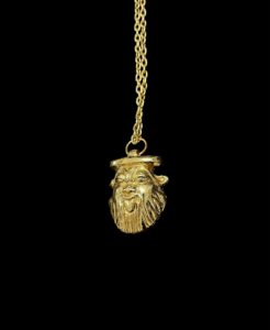Hand-Carved God Bes Amulet Pendant Necklace - Image 3