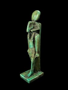 Vintage Ram God Khnum Statue: Ancient Egyptian Decor - Image 3