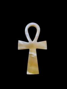 Alabaster Ankh Key of Life: Egyptian Wall Hanging - Image 3