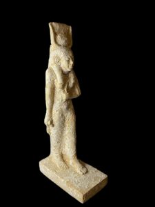 Goddess Hathor statue with flails. - Image 3