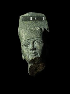 Diorite Egyptian God Amun-Ra Statue: Museum Replica - Image 3