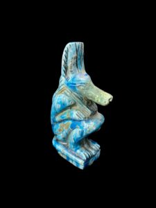 Porcelain Egyptian God Anubis Statue: Afterlife Collectible - Image 3