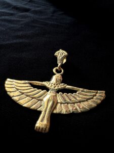 Goddess Isis Pendant, Divine Isis Amulet, For Inner Strength and Wisdom, Ideal Gift for Spiritual Seekers, Made in Egypt - Image 3