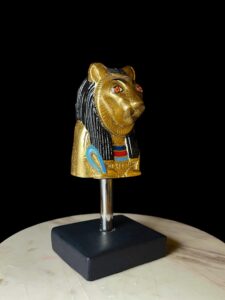 Egyptian Goddess Sekhmet Statue: Colorful Statuette - Image 3