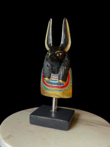 Jackal God Anubis statue made in Egypt, Egyptian Anubis sculpture. - Image 3