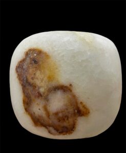 Handcarved Egyptian Alabaster Bowl: Glowing Stone Decor - Image 3