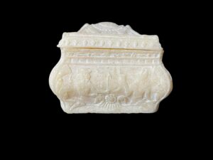 Egyptian style Box featuring Goddess Isis, Pharaonic Box for Jewelry and precious stuff. Pharaonic jewelry box. winged Scarab box - Image 3