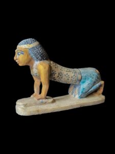 Woman making bread statue from Egyptian Old kingdom, 5th Dynasty. - Image 3