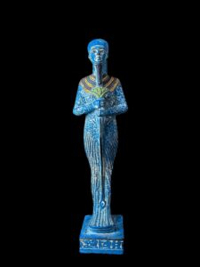 God Ptah Statue: Rose & Black Granite Egyptian Replica - Image 3