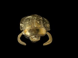 Egyptian Scarab, The decorative Good luck scarab in Ancient Egypt. - Image 3