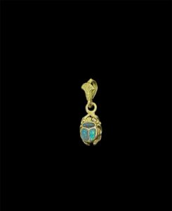 Egyptian Scarab pendant necklace, The decorative Good luck scarab in Ancient Egypt. - Image 3