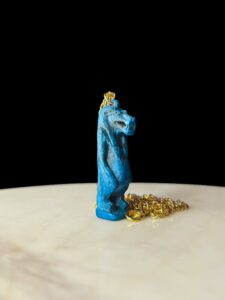 Handmade Egyptian Taweret Amulet: Hippo Goddess Artifact - Image 3