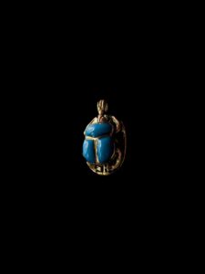 Egyptian Scarab pendant necklace, The decorative Good luck scarab in Ancient Egypt. - Image 3