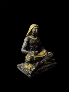 Handmade Egyptian Scribe Statue: Ancient Egypt Decor - Image 3